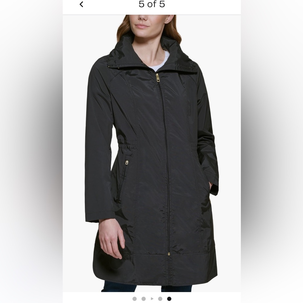 Cole Haan Women's Black Trench Coat